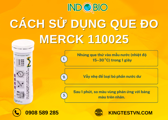 Cách sử dụng que đo độ cứng Merck 110025